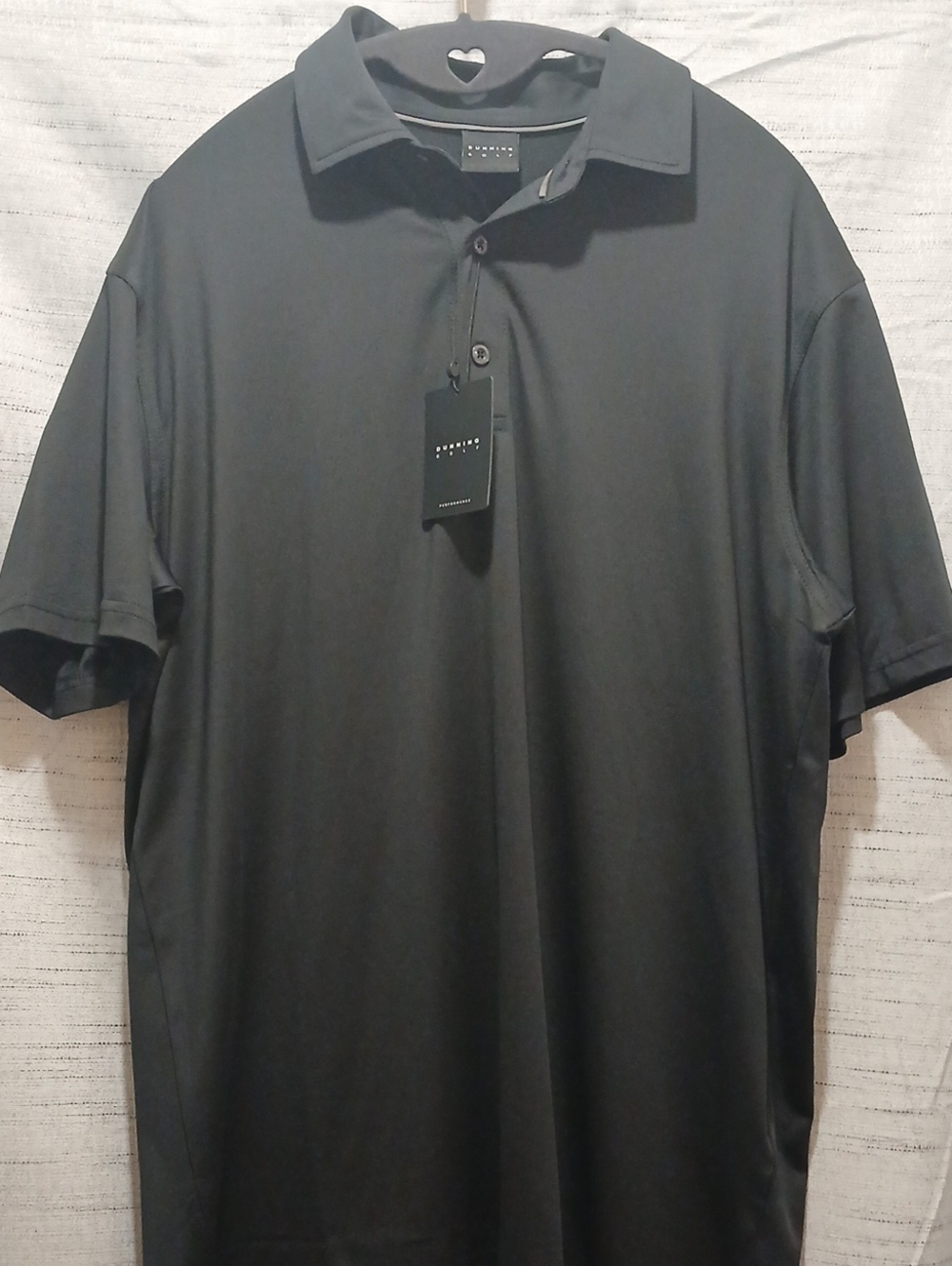 Dunning Golf core performance Black Polo Shirt Classic Short Sleeve Sz M NWT